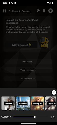 Goldorack AI Screen 2