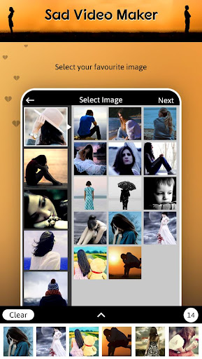 Android application Sad Video Maker screenshort
