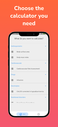 Doctor: Infusion calculator Screen 2