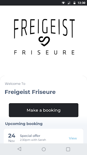 Android application Freigeist Friseure screenshort