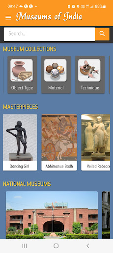 Android application Museums of India screenshort
