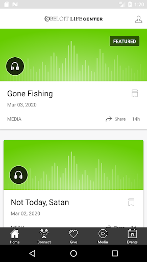 Android application Beloit Life Center screenshort