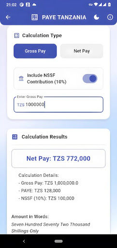 PAYE Calculator