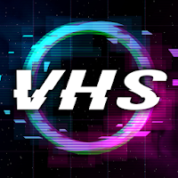 VHS Cam glitch photo effects