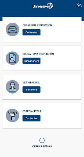 Android application Inspección screenshort