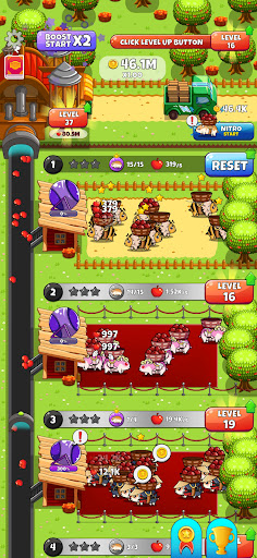 Android application Hamsters & apples on idle farm screenshort