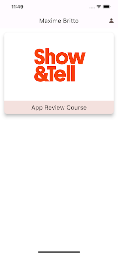 Android application Show&Tell EDU screenshort