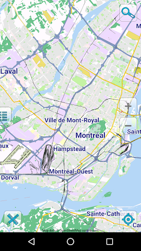Android application Map of Montreal offline screenshort