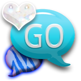GO SMS - Blue Zebra 2 icon