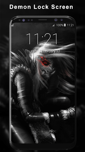 Android application Demon Lock Screen screenshort