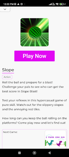 Android application Slope screenshort