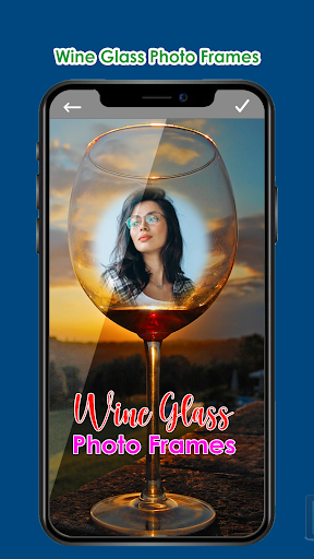 Wine Glass Photo Editor Frames