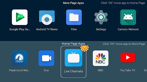 TV Launcher Screen 3