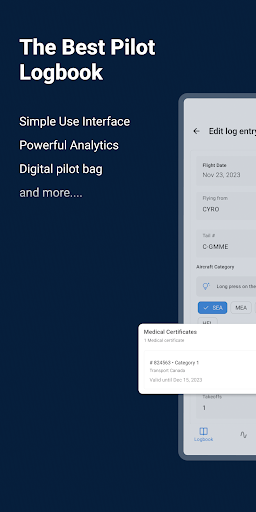 Android application Propeler: Pilot Logbook screenshort