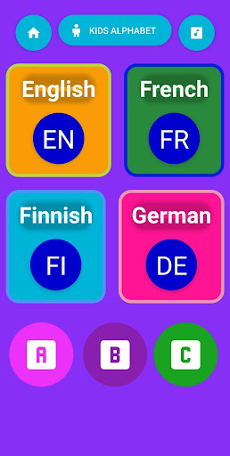 Android application Kids Alphabet screenshort