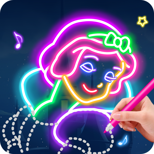Learn To Draw Glow Princess logo