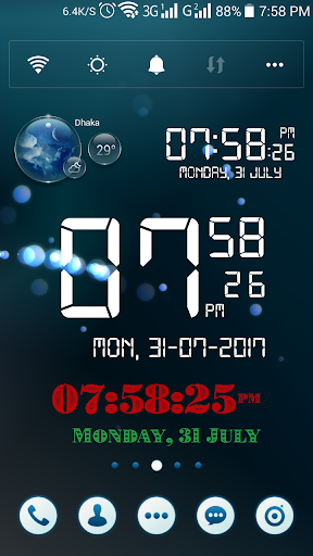 Android application True Digital Clock screenshort