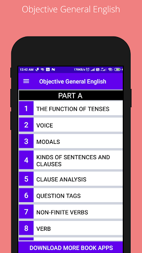 Android application Objective General English By S screenshort