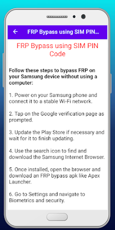 Phone Bypass FRP Lock Guideのおすすめ画像4