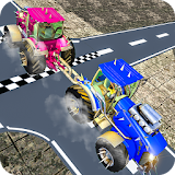 City Chained Tractor Towing  -  3D Pull Heavy Buss icon
