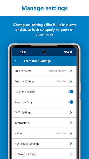 Screenshot of Schlage Home