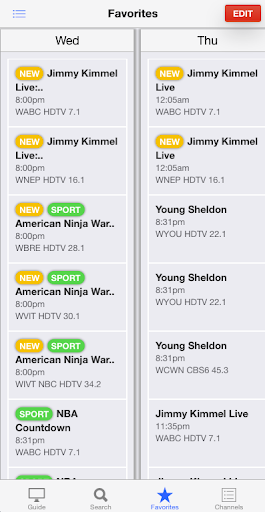 TV Listings Guide USA Screen 3