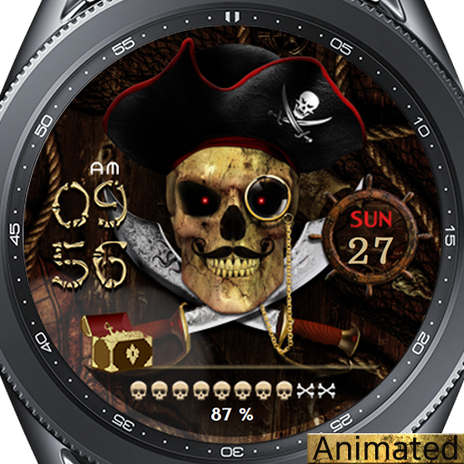 Captain Pirate Skull_Watchface logo