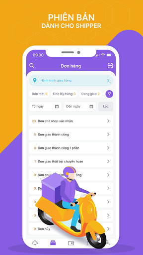 Android application HolaShip - Dành cho Bưu tá screenshort