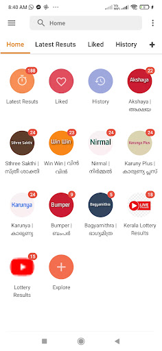 Android application Live Kerala Lottery Offline screenshort