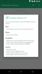 Developer Options 2