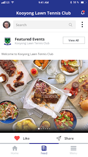 Android application Kooyong Lawn Tennis Club screenshort