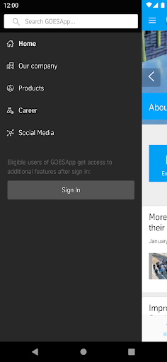 GOESApp Screen 2