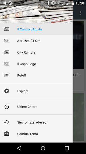Android application L'Aquila notizie locali screenshort