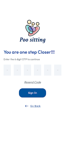 Poo sitting Customer App Screen 2