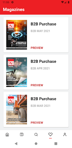 Android application B2B Purchase screenshort