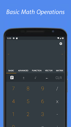 Android application Scientific Calculator screenshort