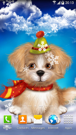 Android application Cute Puppy Live Wallpaper screenshort