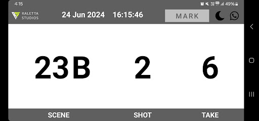 Android application Clapperboard screenshort