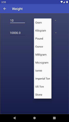 Unit Converter Screen 3