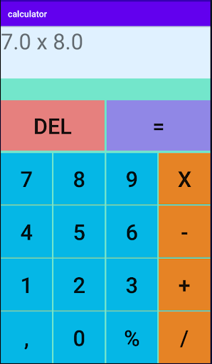 simple caculator Screen 2