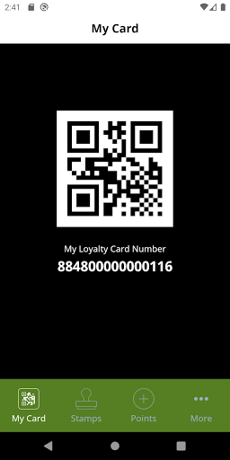 Android application B Level Restaurant Loyalty screenshort