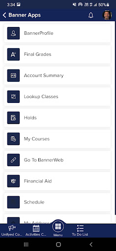 Jefferson Student Portal Screen 3