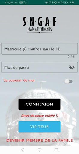 Android application SNGAF PNC screenshort