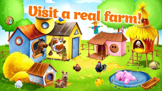 Kids Animal Farm Toddler Games 3