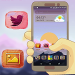 Cover Image of Download Sunset Art Launcher Theme  APK