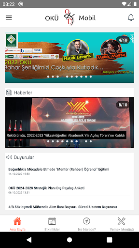Android application Osmaniye Korkut Ata Üni. screenshort