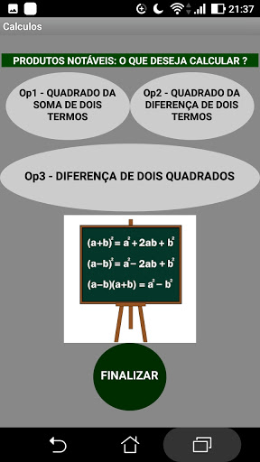 MATEMÁTICA- PRODUTOS NOTÁVEIS Screen 2