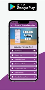 Samsung Factory Reset help