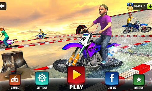 Android application Impossible kids Motorbike Raci screenshort
