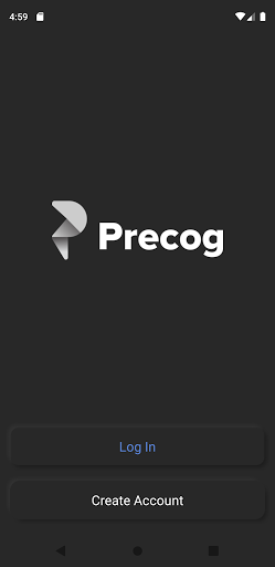 Android application Precog screenshort